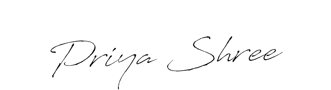 Make a beautiful signature design for name Priya Shree. With this signature (Antro_Vectra) style, you can create a handwritten signature for free. Priya Shree signature style 6 images and pictures png