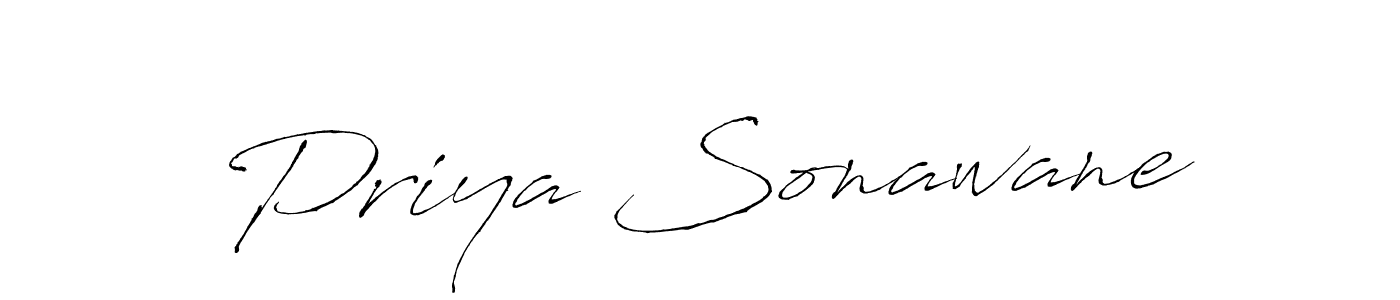 Make a beautiful signature design for name Priya Sonawane. With this signature (Antro_Vectra) style, you can create a handwritten signature for free. Priya Sonawane signature style 6 images and pictures png