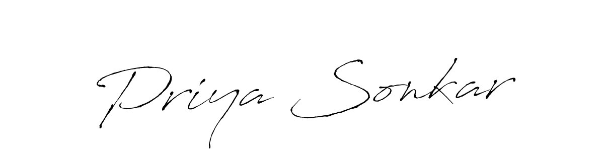It looks lik you need a new signature style for name Priya Sonkar. Design unique handwritten (Antro_Vectra) signature with our free signature maker in just a few clicks. Priya Sonkar signature style 6 images and pictures png