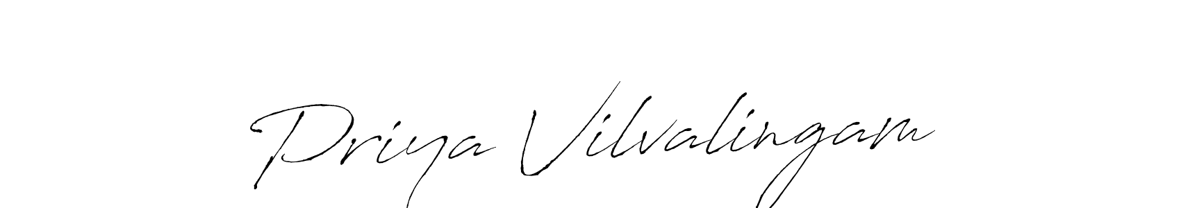 Also we have Priya Vilvalingam name is the best signature style. Create professional handwritten signature collection using Antro_Vectra autograph style. Priya Vilvalingam signature style 6 images and pictures png