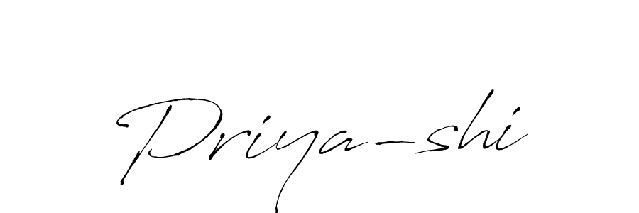 Use a signature maker to create a handwritten signature online. With this signature software, you can design (Antro_Vectra) your own signature for name Priya-shi. Priya-shi signature style 6 images and pictures png