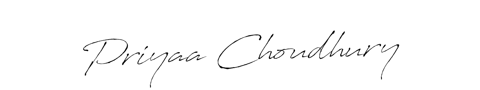 Antro_Vectra is a professional signature style that is perfect for those who want to add a touch of class to their signature. It is also a great choice for those who want to make their signature more unique. Get Priyaa Choudhury name to fancy signature for free. Priyaa Choudhury signature style 6 images and pictures png
