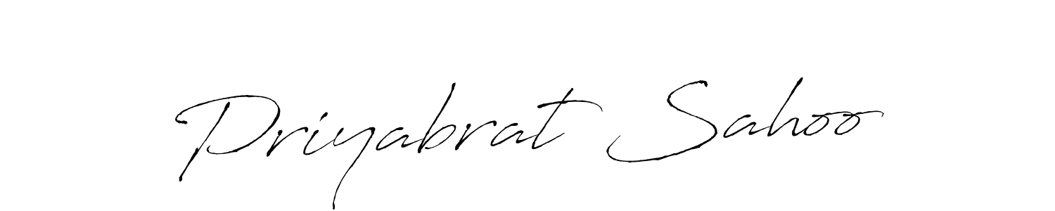 Design your own signature with our free online signature maker. With this signature software, you can create a handwritten (Antro_Vectra) signature for name Priyabrat Sahoo. Priyabrat Sahoo signature style 6 images and pictures png