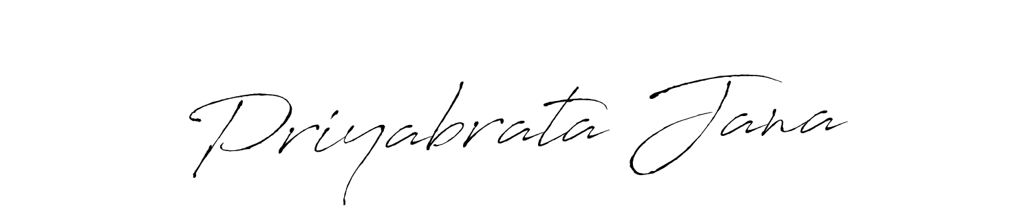 How to make Priyabrata Jana name signature. Use Antro_Vectra style for creating short signs online. This is the latest handwritten sign. Priyabrata Jana signature style 6 images and pictures png