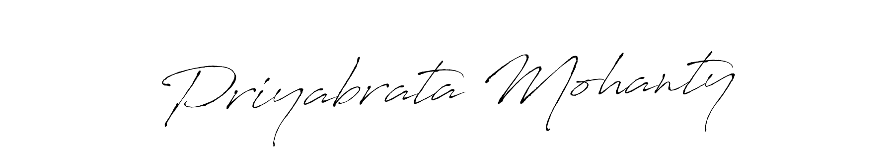 Make a beautiful signature design for name Priyabrata Mohanty. With this signature (Antro_Vectra) style, you can create a handwritten signature for free. Priyabrata Mohanty signature style 6 images and pictures png