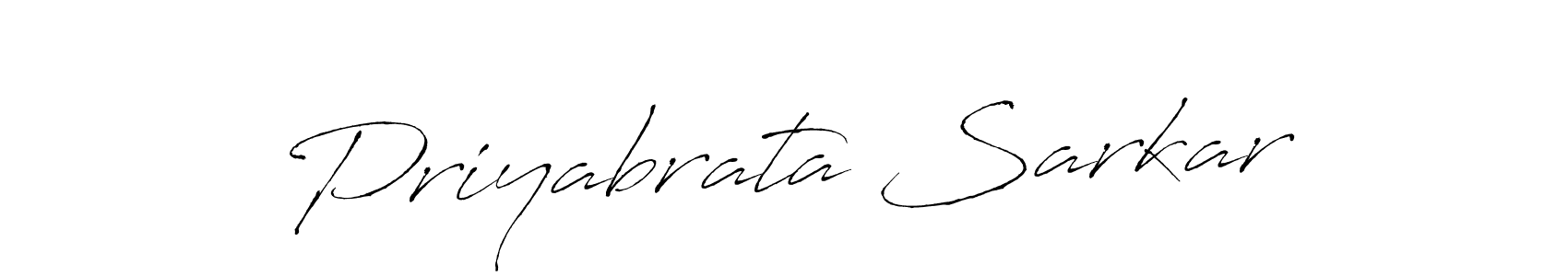 Make a beautiful signature design for name Priyabrata Sarkar. With this signature (Antro_Vectra) style, you can create a handwritten signature for free. Priyabrata Sarkar signature style 6 images and pictures png