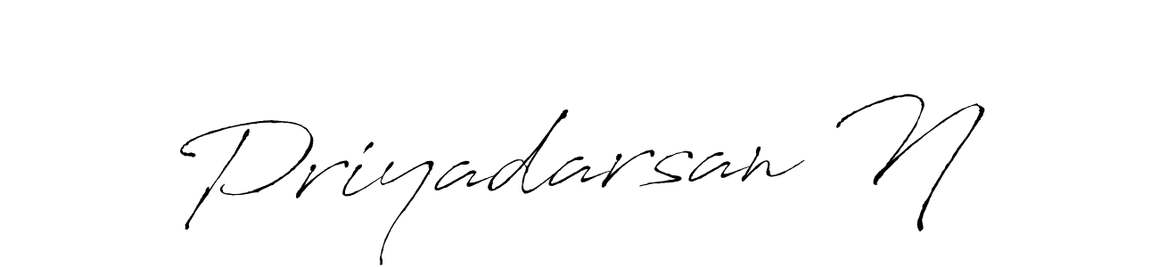 How to make Priyadarsan N name signature. Use Antro_Vectra style for creating short signs online. This is the latest handwritten sign. Priyadarsan N signature style 6 images and pictures png