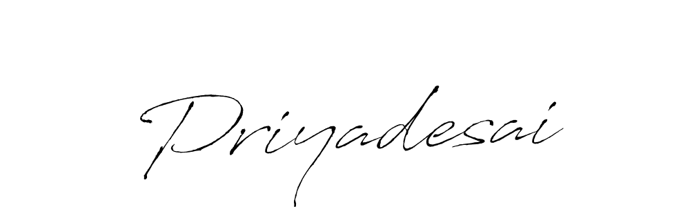 How to make Priyadesai signature? Antro_Vectra is a professional autograph style. Create handwritten signature for Priyadesai name. Priyadesai signature style 6 images and pictures png