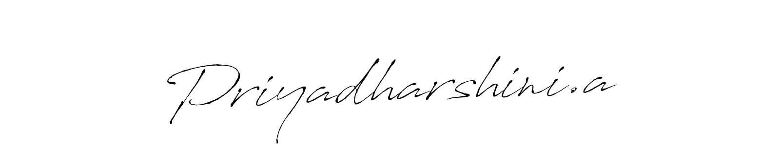 Make a beautiful signature design for name Priyadharshini.a. With this signature (Antro_Vectra) style, you can create a handwritten signature for free. Priyadharshini.a signature style 6 images and pictures png