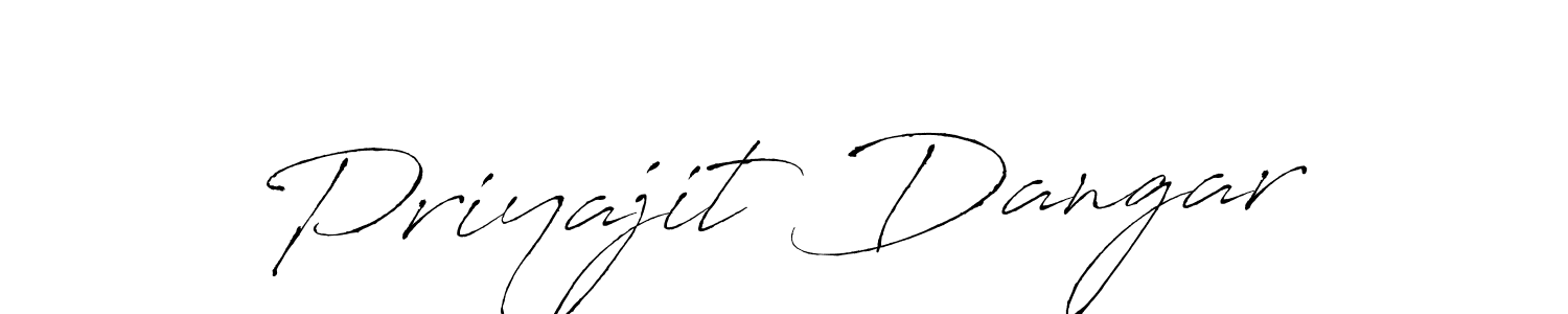 Design your own signature with our free online signature maker. With this signature software, you can create a handwritten (Antro_Vectra) signature for name Priyajit Dangar. Priyajit Dangar signature style 6 images and pictures png