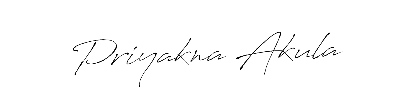 Also You can easily find your signature by using the search form. We will create Priyakna Akula name handwritten signature images for you free of cost using Antro_Vectra sign style. Priyakna Akula signature style 6 images and pictures png