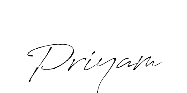 Priyam stylish signature style. Best Handwritten Sign (Antro_Vectra) for my name. Handwritten Signature Collection Ideas for my name Priyam. Priyam signature style 6 images and pictures png