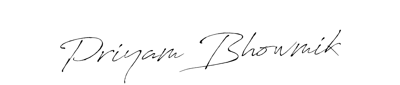 The best way (Antro_Vectra) to make a short signature is to pick only two or three words in your name. The name Priyam Bhowmik include a total of six letters. For converting this name. Priyam Bhowmik signature style 6 images and pictures png