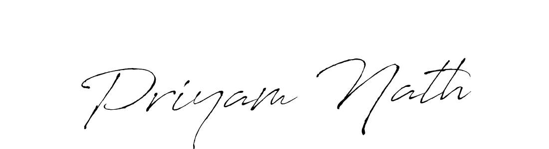 Design your own signature with our free online signature maker. With this signature software, you can create a handwritten (Antro_Vectra) signature for name Priyam Nath. Priyam Nath signature style 6 images and pictures png