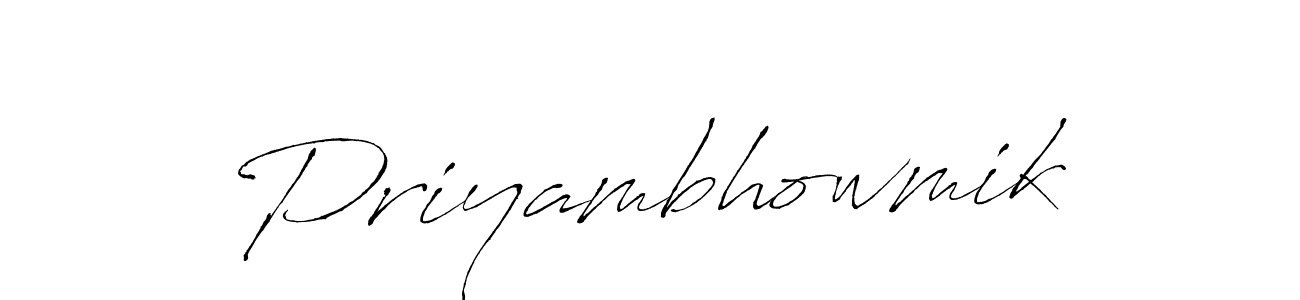 Priyambhowmik stylish signature style. Best Handwritten Sign (Antro_Vectra) for my name. Handwritten Signature Collection Ideas for my name Priyambhowmik. Priyambhowmik signature style 6 images and pictures png