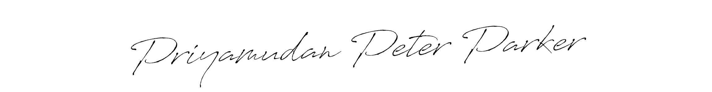 Also we have Priyamudan Peter Parker name is the best signature style. Create professional handwritten signature collection using Antro_Vectra autograph style. Priyamudan Peter Parker signature style 6 images and pictures png