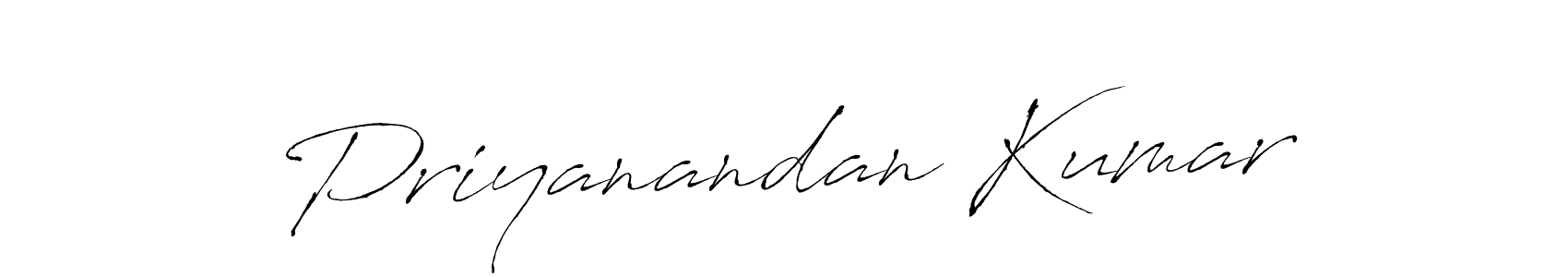 Create a beautiful signature design for name Priyanandan Kumar. With this signature (Antro_Vectra) fonts, you can make a handwritten signature for free. Priyanandan Kumar signature style 6 images and pictures png