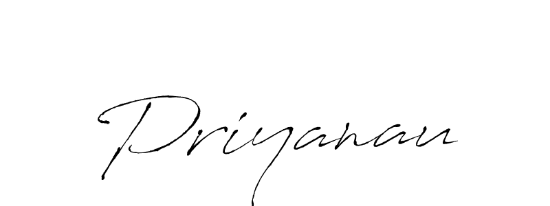 Design your own signature with our free online signature maker. With this signature software, you can create a handwritten (Antro_Vectra) signature for name Priyanau. Priyanau signature style 6 images and pictures png