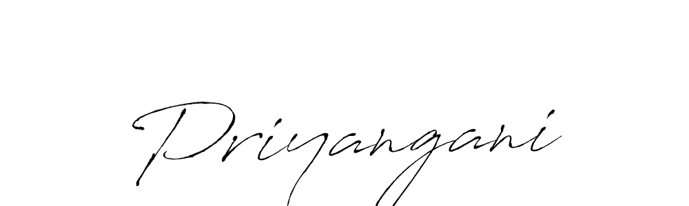 Design your own signature with our free online signature maker. With this signature software, you can create a handwritten (Antro_Vectra) signature for name Priyangani. Priyangani signature style 6 images and pictures png