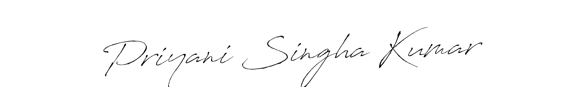 Use a signature maker to create a handwritten signature online. With this signature software, you can design (Antro_Vectra) your own signature for name Priyani Singha Kumar. Priyani Singha Kumar signature style 6 images and pictures png