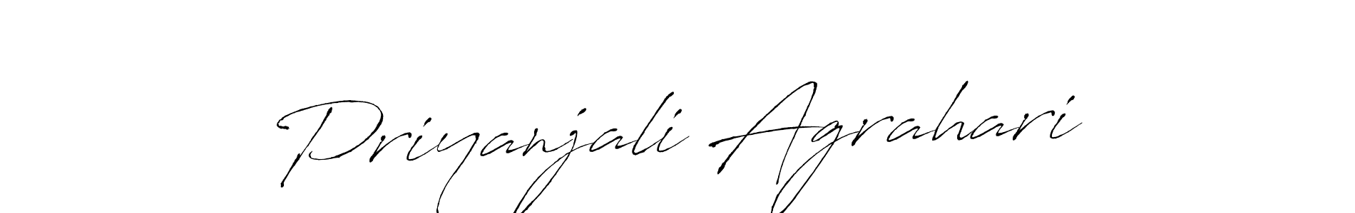 Make a beautiful signature design for name Priyanjali Agrahari. With this signature (Antro_Vectra) style, you can create a handwritten signature for free. Priyanjali Agrahari signature style 6 images and pictures png