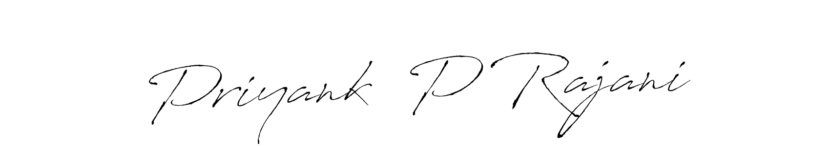 It looks lik you need a new signature style for name Priyank  P Rajani. Design unique handwritten (Antro_Vectra) signature with our free signature maker in just a few clicks. Priyank  P Rajani signature style 6 images and pictures png