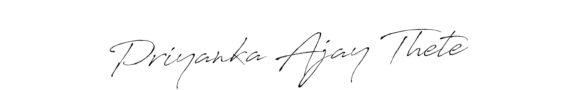 Similarly Antro_Vectra is the best handwritten signature design. Signature creator online .You can use it as an online autograph creator for name Priyanka Ajay Thete. Priyanka Ajay Thete signature style 6 images and pictures png