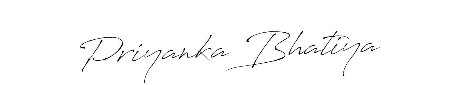 Priyanka Bhatiya stylish signature style. Best Handwritten Sign (Antro_Vectra) for my name. Handwritten Signature Collection Ideas for my name Priyanka Bhatiya. Priyanka Bhatiya signature style 6 images and pictures png