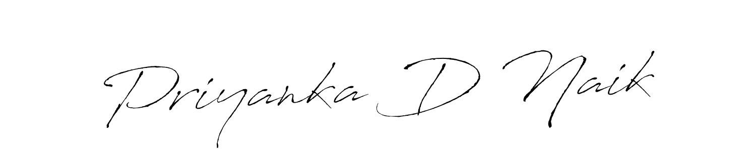 How to make Priyanka D Naik signature? Antro_Vectra is a professional autograph style. Create handwritten signature for Priyanka D Naik name. Priyanka D Naik signature style 6 images and pictures png