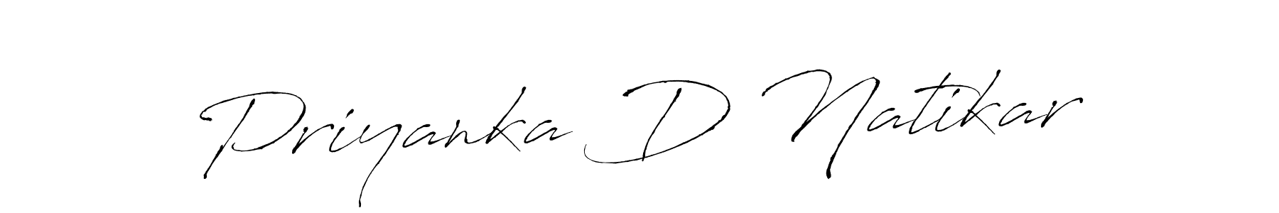 Similarly Antro_Vectra is the best handwritten signature design. Signature creator online .You can use it as an online autograph creator for name Priyanka D Natikar. Priyanka D Natikar signature style 6 images and pictures png