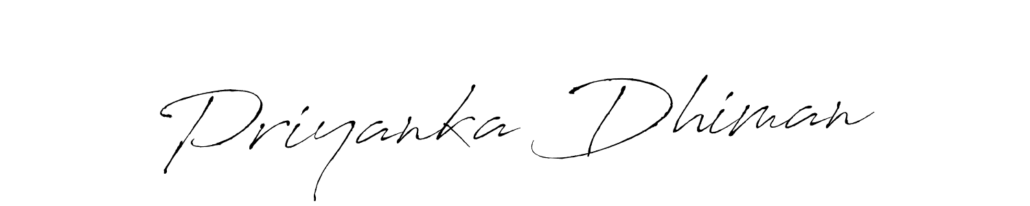 This is the best signature style for the Priyanka Dhiman name. Also you like these signature font (Antro_Vectra). Mix name signature. Priyanka Dhiman signature style 6 images and pictures png