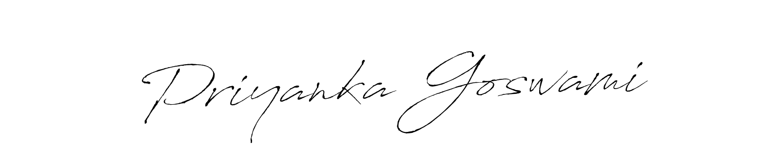 Antro_Vectra is a professional signature style that is perfect for those who want to add a touch of class to their signature. It is also a great choice for those who want to make their signature more unique. Get Priyanka Goswami name to fancy signature for free. Priyanka Goswami signature style 6 images and pictures png