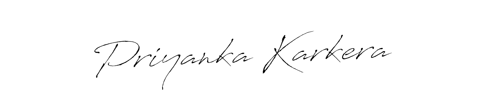 Priyanka Karkera stylish signature style. Best Handwritten Sign (Antro_Vectra) for my name. Handwritten Signature Collection Ideas for my name Priyanka Karkera. Priyanka Karkera signature style 6 images and pictures png