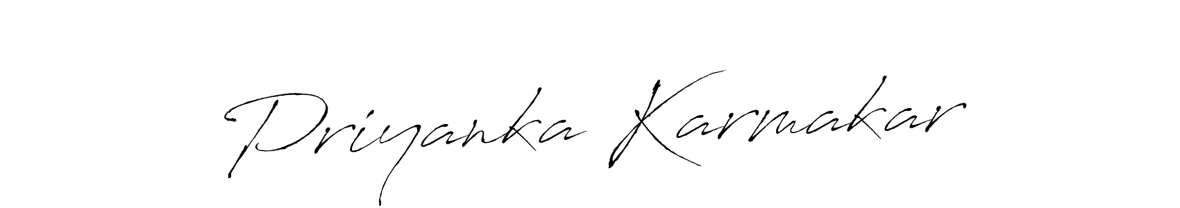 It looks lik you need a new signature style for name Priyanka Karmakar. Design unique handwritten (Antro_Vectra) signature with our free signature maker in just a few clicks. Priyanka Karmakar signature style 6 images and pictures png