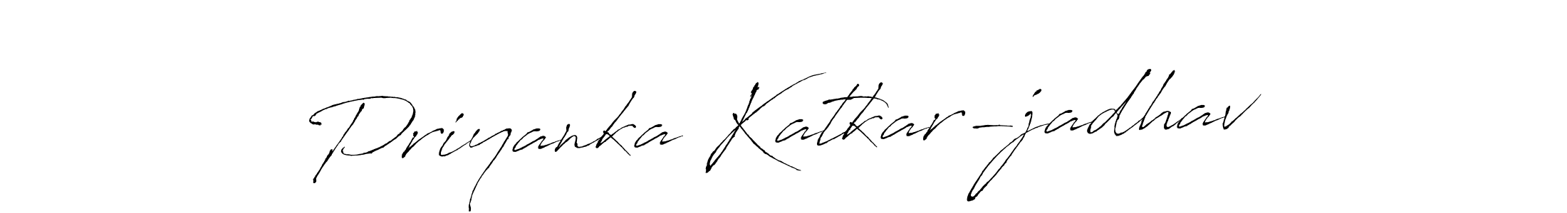 if you are searching for the best signature style for your name Priyanka Katkar-jadhav. so please give up your signature search. here we have designed multiple signature styles  using Antro_Vectra. Priyanka Katkar-jadhav signature style 6 images and pictures png