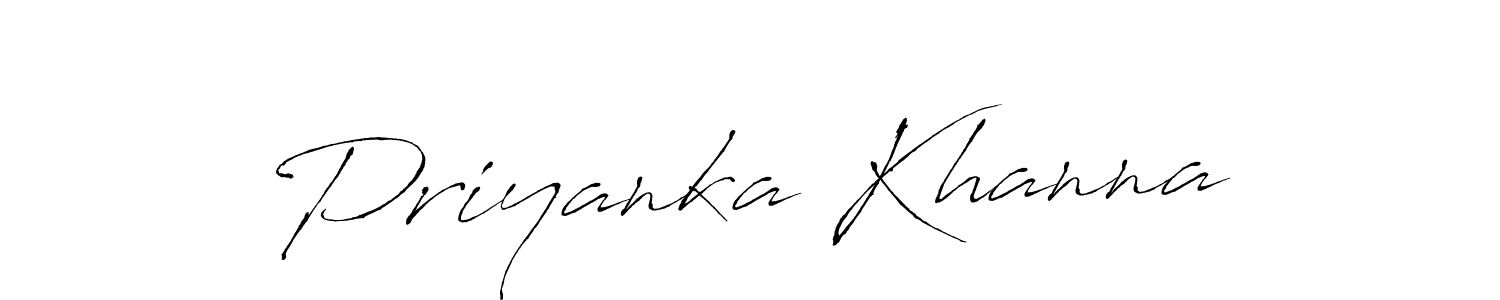 Priyanka Khanna stylish signature style. Best Handwritten Sign (Antro_Vectra) for my name. Handwritten Signature Collection Ideas for my name Priyanka Khanna. Priyanka Khanna signature style 6 images and pictures png