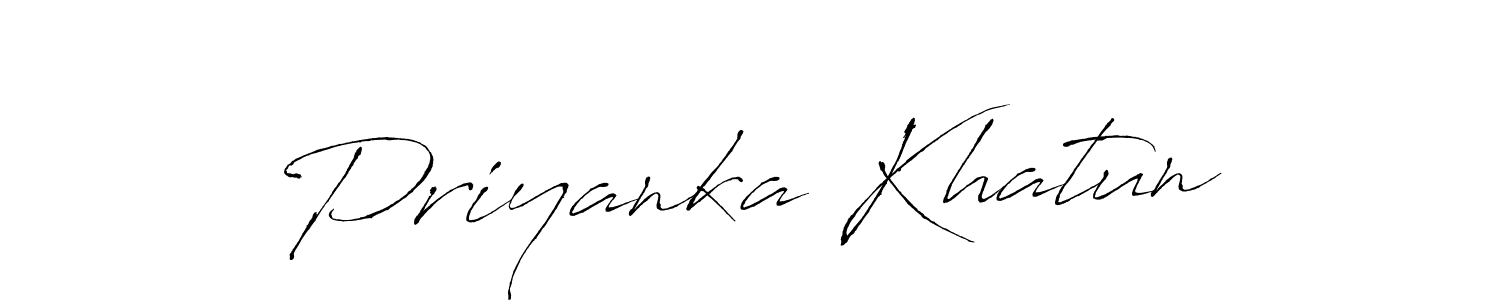 Use a signature maker to create a handwritten signature online. With this signature software, you can design (Antro_Vectra) your own signature for name Priyanka Khatun. Priyanka Khatun signature style 6 images and pictures png