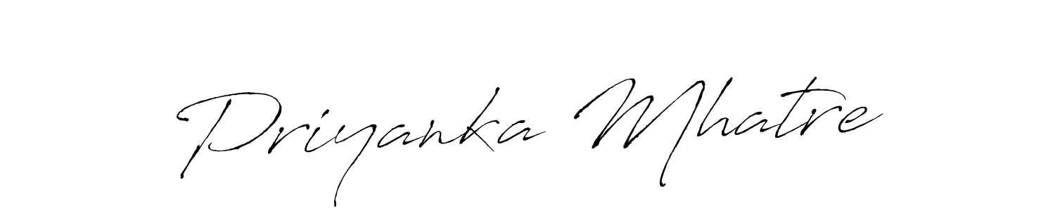 Create a beautiful signature design for name Priyanka Mhatre. With this signature (Antro_Vectra) fonts, you can make a handwritten signature for free. Priyanka Mhatre signature style 6 images and pictures png