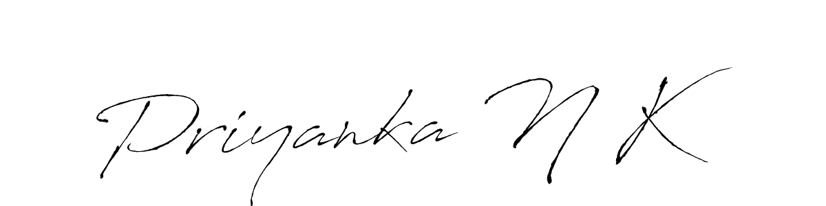 Also You can easily find your signature by using the search form. We will create Priyanka N K name handwritten signature images for you free of cost using Antro_Vectra sign style. Priyanka N K signature style 6 images and pictures png