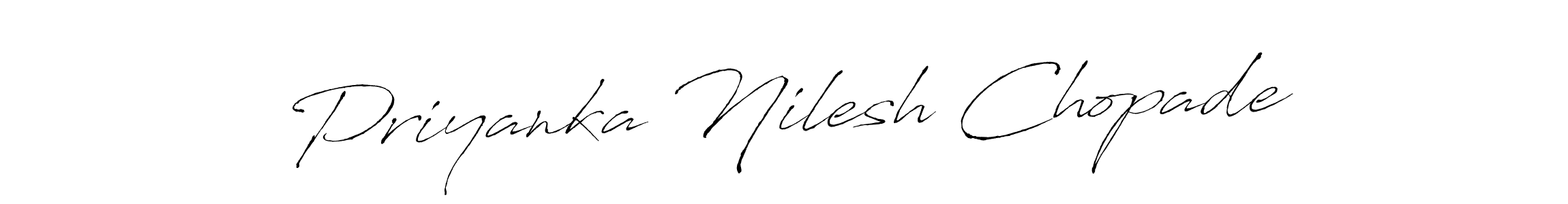 You can use this online signature creator to create a handwritten signature for the name Priyanka Nilesh Chopade. This is the best online autograph maker. Priyanka Nilesh Chopade signature style 6 images and pictures png