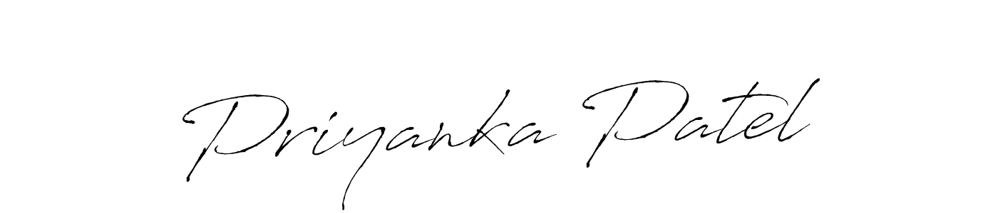 Design your own signature with our free online signature maker. With this signature software, you can create a handwritten (Antro_Vectra) signature for name Priyanka Patel. Priyanka Patel signature style 6 images and pictures png