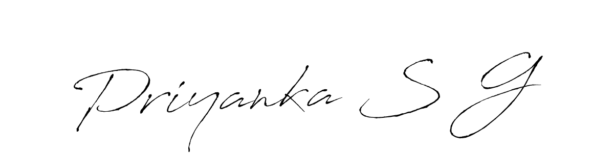 You should practise on your own different ways (Antro_Vectra) to write your name (Priyanka S G) in signature. don't let someone else do it for you. Priyanka S G signature style 6 images and pictures png