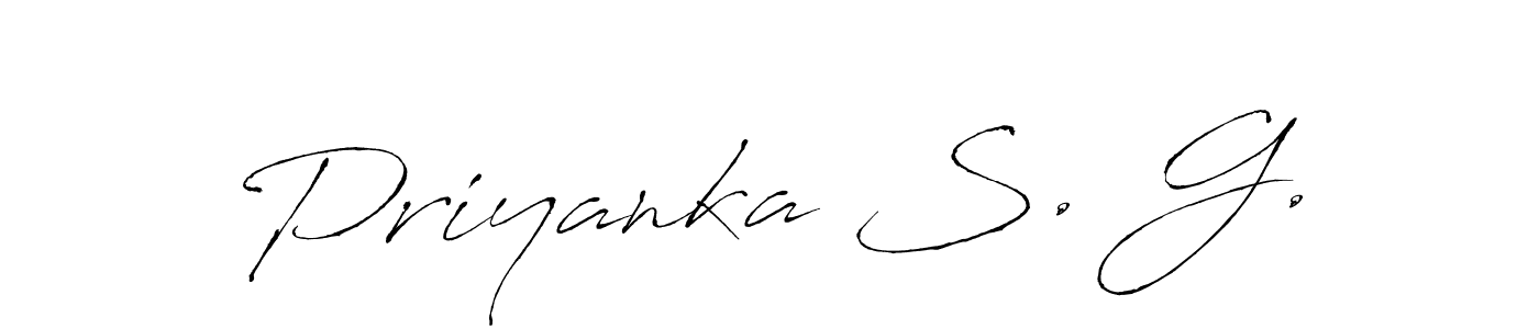 You can use this online signature creator to create a handwritten signature for the name Priyanka S. G.. This is the best online autograph maker. Priyanka S. G. signature style 6 images and pictures png