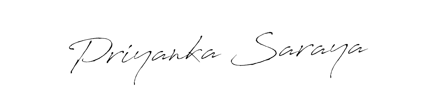 Make a beautiful signature design for name Priyanka Saraya. Use this online signature maker to create a handwritten signature for free. Priyanka Saraya signature style 6 images and pictures png