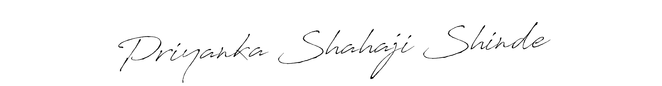 Antro_Vectra is a professional signature style that is perfect for those who want to add a touch of class to their signature. It is also a great choice for those who want to make their signature more unique. Get Priyanka Shahaji Shinde name to fancy signature for free. Priyanka Shahaji Shinde signature style 6 images and pictures png