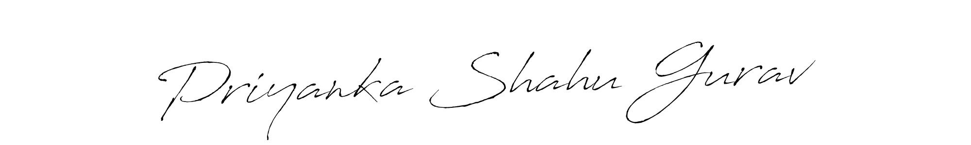 Priyanka Shahu Gurav stylish signature style. Best Handwritten Sign (Antro_Vectra) for my name. Handwritten Signature Collection Ideas for my name Priyanka Shahu Gurav. Priyanka Shahu Gurav signature style 6 images and pictures png