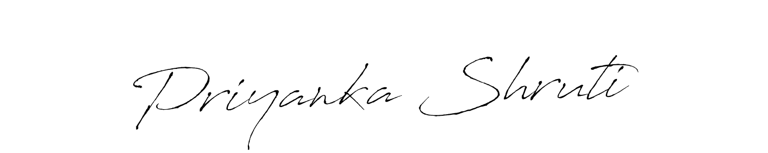 if you are searching for the best signature style for your name Priyanka Shruti. so please give up your signature search. here we have designed multiple signature styles  using Antro_Vectra. Priyanka Shruti signature style 6 images and pictures png