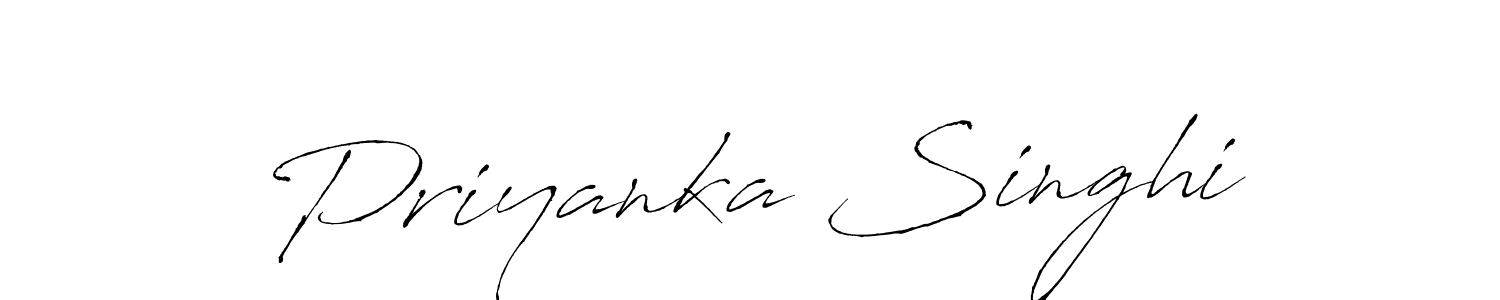 Antro_Vectra is a professional signature style that is perfect for those who want to add a touch of class to their signature. It is also a great choice for those who want to make their signature more unique. Get Priyanka Singhi name to fancy signature for free. Priyanka Singhi signature style 6 images and pictures png