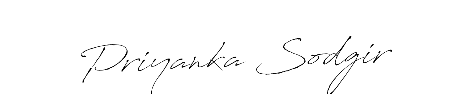 Make a beautiful signature design for name Priyanka Sodgir. With this signature (Antro_Vectra) style, you can create a handwritten signature for free. Priyanka Sodgir signature style 6 images and pictures png