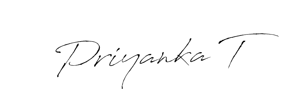 It looks lik you need a new signature style for name Priyanka T. Design unique handwritten (Antro_Vectra) signature with our free signature maker in just a few clicks. Priyanka T signature style 6 images and pictures png